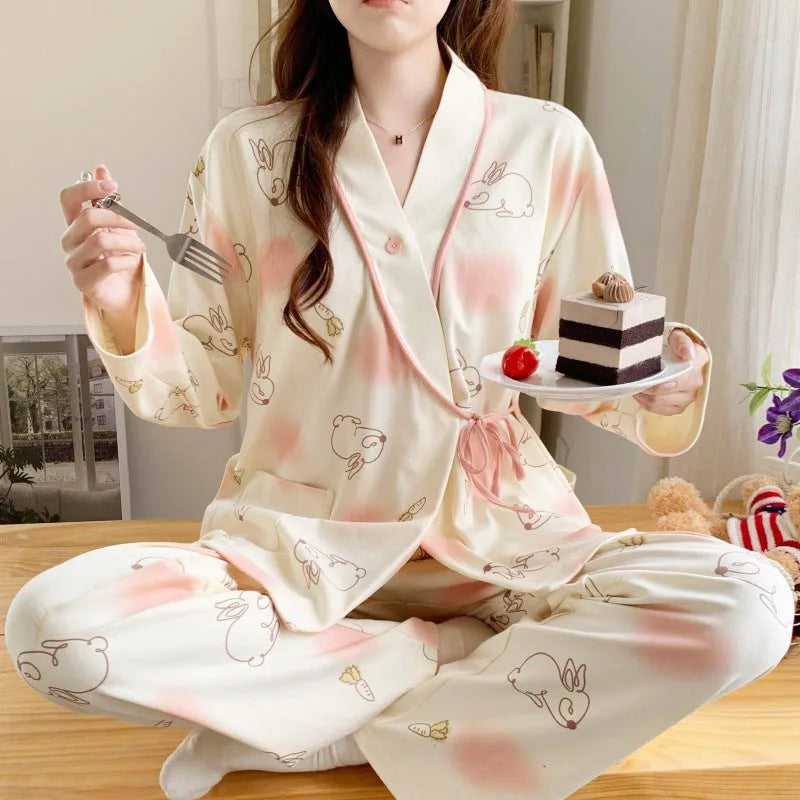Luné | Maternity & Nursing Pyjama Set – Soft Breastfeeding Sleepwear
