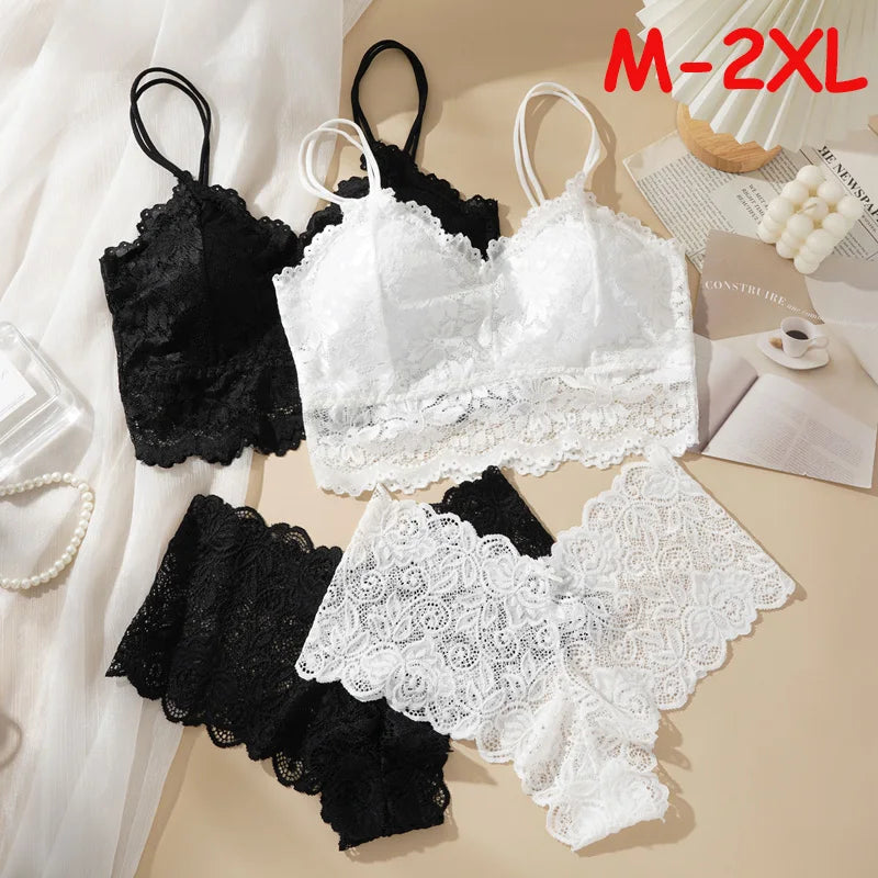 Wireless Lace Bra & Panty Set
