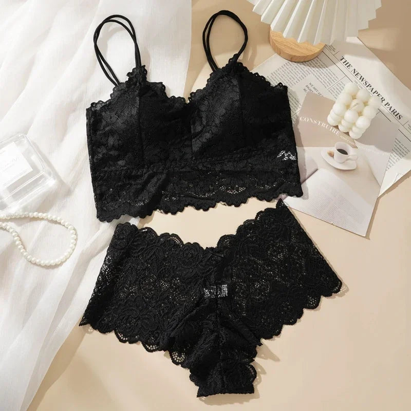 Wireless Lace Bra & Panty Set