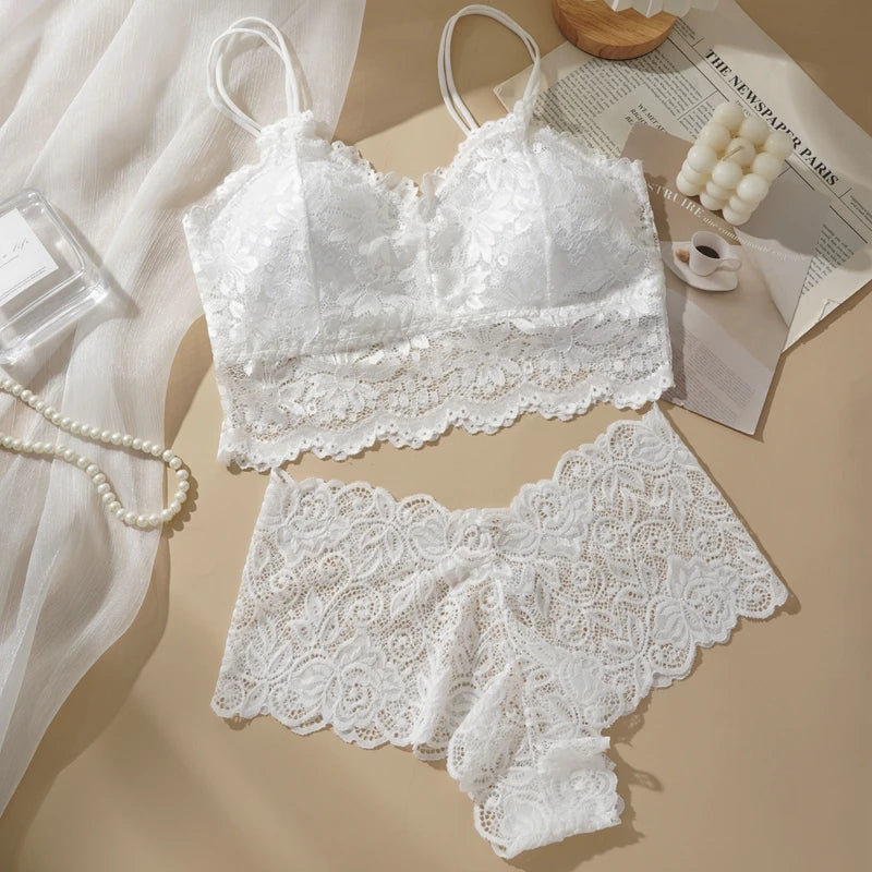 Wireless Lace Bra & Panty Set