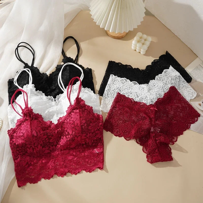 Wireless Lace Bra & Panty Set