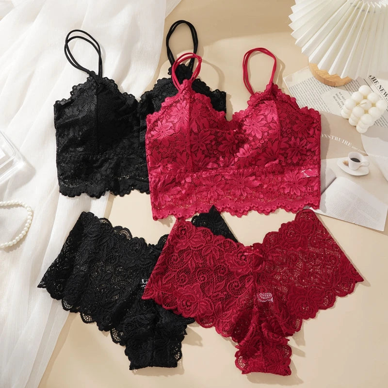 Wireless Lace Bra & Panty Set