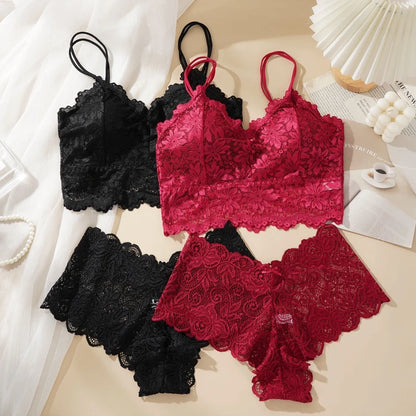 Wireless Lace Bra & Panty Set