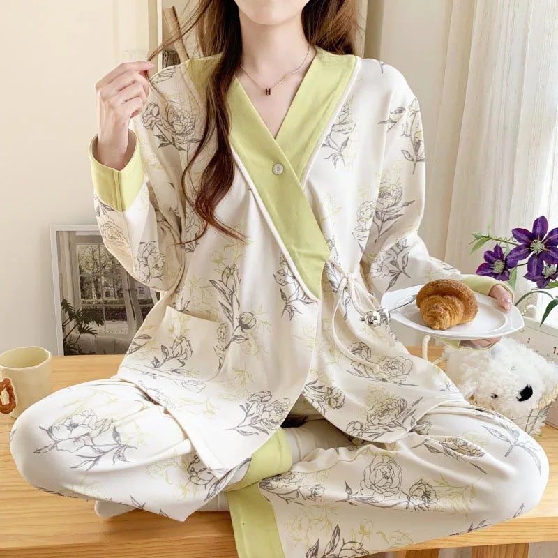 Luné | Maternity & Nursing Pyjama Set – Soft Breastfeeding Sleepwear